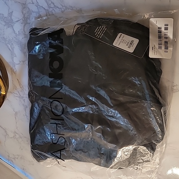 BLACK MINI DRESS SZ L - Picture 5 of 7